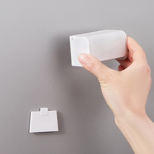 Wall-Mounted <b>Punch</b>-Free Toothbrush Holder Storage Rack Bath Organizer Bathroom Accessory <b>Set</b> - Product Image 6