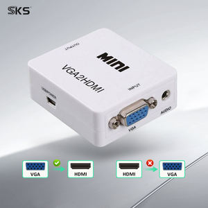 Mini Boîtier Portable Blanc VGA pour Convertisseur - Conversion de Signal Active pour Imprimantes iOS, Anciens Ordinateurs Portables, Projecteurs, Appareils Photo, Écouteurs - Product Image 2