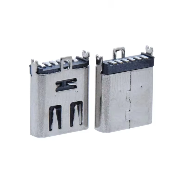 SMT Vertical USB 2.0 Type C Female Connector 6 Pin Length 9.3 10.0 10.5mm Through Hole SMD USB C Port Socket for Mobile Charging