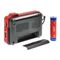 JOC NEW H456BT Lecteur de disques vinyles portable en plastique BT MP3, mini radio numérique FM de poche
