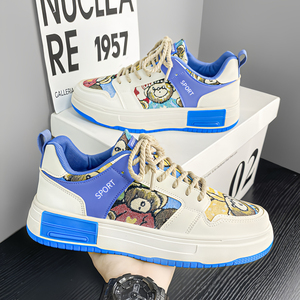 Nouvelles chaussures pour hommes, chaussures en toile respirantes avec un style masculin tendance, élégantes et polyvalentes, semelle épaisse, adaptées au sport - Product Image 2