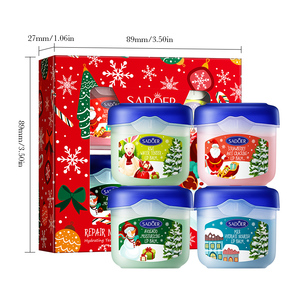 Coffret de baumes à lèvres de Noël hydratants et réparateurs, soin anti-gerçures, coffret cadeau - Product Image 6