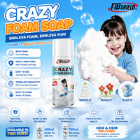 FIBSHIELD 450ML OEM ODM Mousse à bulles fouaillante pour enfants, spray de mousse amusant et sûr, jouet à bulles avec emballage personnalisé