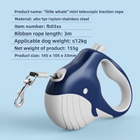 Laisse télescopique automatique mini en ABS modèle FB03XS pour petits chiens et chats, origine Jiangsu