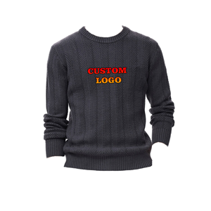 Nouveau design – Sweat-shirt pull-over surdimensionné en polyester/coton 350 g/m² doublé, respirant, col rond, chaud pour l'hiver, pour homme - Product Image 2