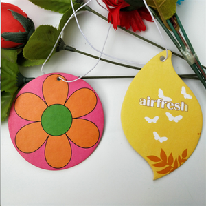 Promocional personalizado regalo flor colgante de papel ambientador de aire del coche - Product Image 5