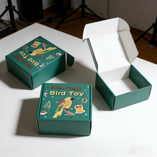 E-commerce Die Cut Mailer Boxes Tab Lock Roll End Corrugated Boxes Custom Inserts