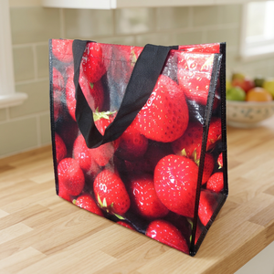 Bolsa de Compras/Alimentos Reutilizable Ecológica de PP Tejido con Diseño de Frutas y Colores CMYK Personalizables KD-SB1318, Impresión por Grabado - Product Image 3