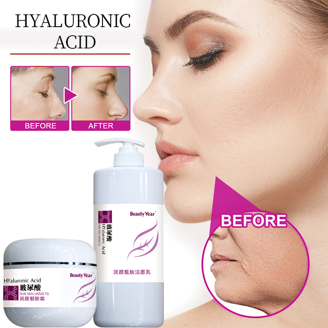 Own Brand Women's Skincare OEM Vegan Organic Leveling Skin Moisturizing Anti-Aging Women's Amino Acid Skincare Set