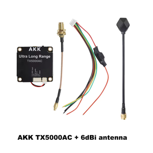 5.8GHz 4900-6060MHz AKK TX5000AC 5W VTX FPV 无人机配件视频发射器 25mW/200mW/500mW/1000mW/3000mW/5000mW 96通道低延迟 - Product Image 6