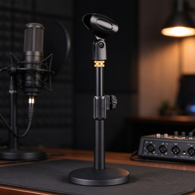 Desktop Microphone Stand, Enlarged Base, Desktop Conference Live ...