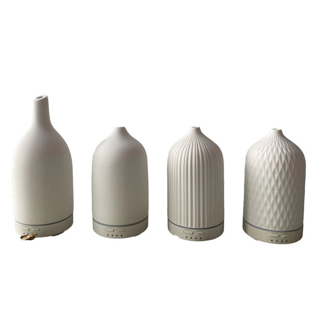 Ceramic Ultrasonic Aromatherapy Diffuser Home Office Spa Yoga Essential Oil Diffuser with CE Rohs for Hotels and Cars