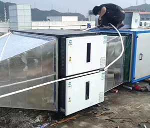 Nhà bếp lọc tĩnh điện (đặc biệt) và UV kiểm soát mùi 4000 ~ 60000 m³/h ống gắn dầu mỡ & máy lọc khói có thể giặt di động - Product Image 5