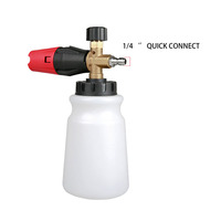 Canon pour lavage de voiture, nettoyeur haute pression en laiton, connecteur rapide, mousse, shampoing, Spray, pour nettoyage de voiture