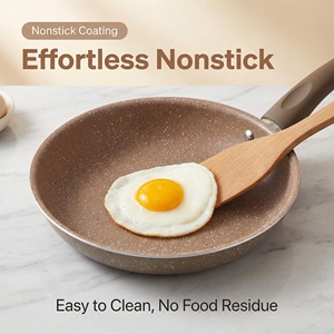 Sartén clásica con revestimiento antiadherente, mango frío al tacto, apta para inducción, eléctrica y de gas, para cocina. - Product Image 1