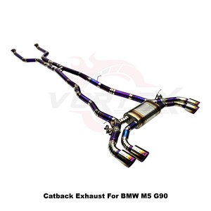 ระบบท่อไอเสียไทเทเนียม Vortex Performance สำหรับ BMW M5 G90 2025 สีม่วง พร้อมวาล์วอิเล็กทรอนิกส์ ชุดแคทแบ็ก ปรับแต่งเสียงท่อไอเสีย - Product Image 3