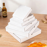 Boîte d'emballage pour pizza écologique personnalisée, matériaux recyclés, dimensions personnalisées, logo imprimé, conteneur à emporter en papier kraft