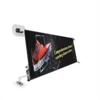 Écran LED extérieur pour vitre de voiture, affichage arrière, prise en charge SDK OEM, signalisation numérique couleur complète, 750x250mm, indice de protection IP43, 16:9, luminosité 1000 nits, garantie 3 ans