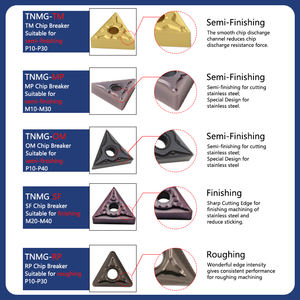 إدراجات كربيد يابانية لماكينة الخرط موديل Tnmg160408Ma - Product Image 3