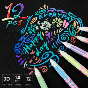Nieuwe Diy Tekening Graffiti 3d Jelly Pen Custom Schrijven Glanzende Stereoscopische Pen Voor Keramische Plastic Glas Versieren Kaarten Tags - Product Image 6
