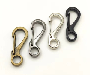 ห่วงคาราบิเนอร์ขนาดเล็ก SF ขนาด45มม. คาราไบเนอร์แบบมีตะขอสปริงขนาดเล็กสำหรับกระเป๋าเป้สะพายหลังขวดพวงกุญแจ - Product Image 5