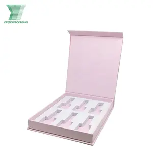 Elegante kundenspezifische bedruckte recycelbare starre papppapierbox kosmetikverpackung luxuriöse geschenkbox für nagellack Öl