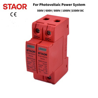 Dispositif de protection contre les surtensions DC SPD PV, type T2, 500V 600V 800V 1000V 20KA 40KA, dispositif de protection contre les surtensions solaires pour système photovoltaïque
