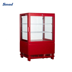 ตู้แช่เครื่องดื่มแบบโชว์กระจกสี่ด้านสองชั้น Smad 58 ลิตร รุ่น DSS-58R(1R) - Product Image 2