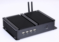 Nouvel ordinateur industriel Celeron 1037U/I5-3317U Dual Core DDR3 Intel HD Graphics compatible avec Windows XP OS 4COM RS232 pour l'industrie IoT