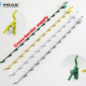 YIWANG - Tiras Metálicas con Clips para Exhibición en Tiendas y Comercios, con 12 Ganchos - Product Image 1