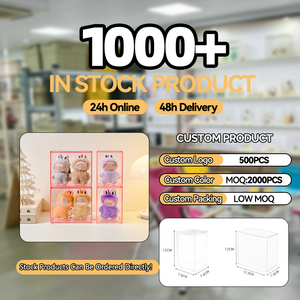 Bán buôn mẫu trong 7 ngày OEM & ODM rõ ràng Mini Búp bê đồ chơi cao-giá trị lưu trữ hiển thị hộp Stackable PS Đồ chơi hình tổ chức - Product Image 6