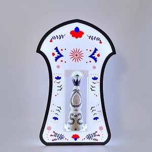 Presentador de Botellas de Vino con LED, Estilo Porcelana Azul y Blanca, Base para Exhibición de Tequila para Club Nocturno - Product Image 1