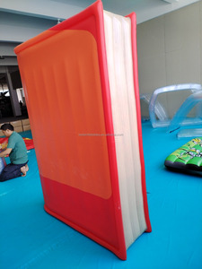 Modèle de livre gonflable géant en PVC de 0,25 mm ou personnalisé, sculpture de pile de livres gonflables en PVC coloré pour la décoration d'événements - Product Image 6