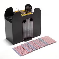 Mélangeur de cartes automatique électrique USB moderne pour casino, machine à mélanger les cartes, multi-prises, matériau ABS, prise américaine, 6 jeux de cartes, outil de poker, marque OEM