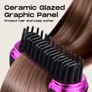 ポータブルポケットサイズヘアストレートナーブラシ、ミニホットコーム（1500mAhバッテリー搭載） - Product Image 4