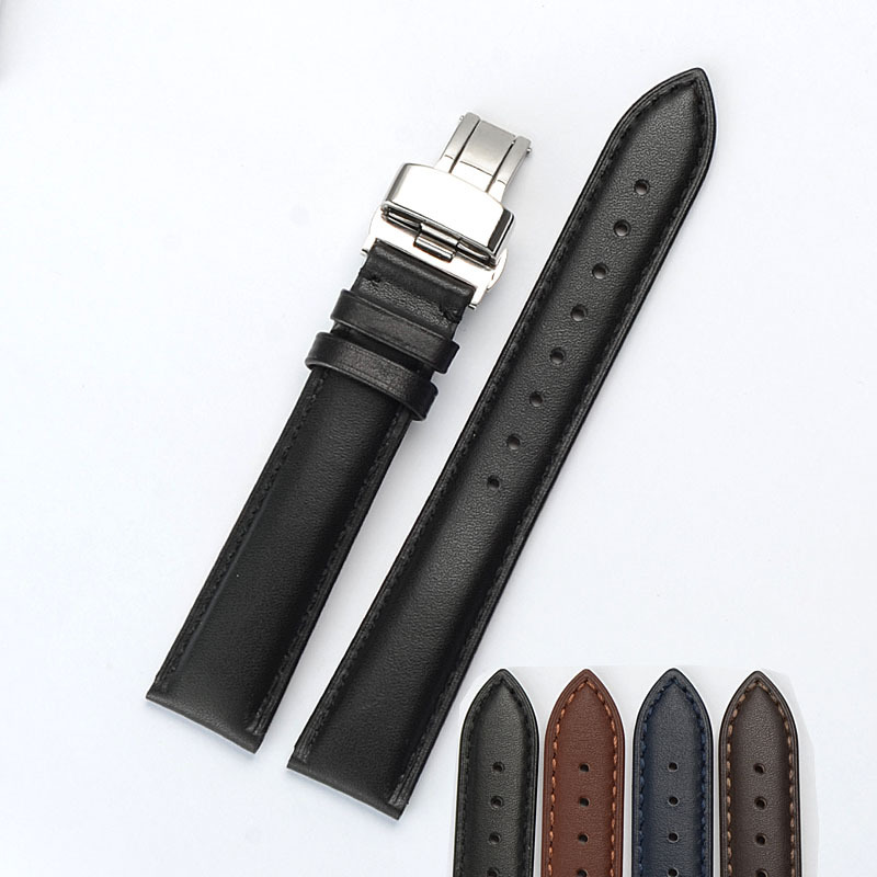 Universel Sténopé Motif 22mm Bracelet de Montre En Cuir Véritable pour Montre Apple