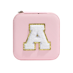 Boîte de voyage de luxe en cuir PU pour bijoux, boîte de rangement pour bijoux, étui de voyage pour cosmétiques et bijoux, 26 petites boîtes à initiales - Product Image 6