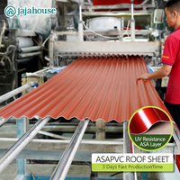 Matériau de toiture imperméable Tuiles de toiture en PVC Feuilles de toiture ondulées en PVC pour la construction de maisons