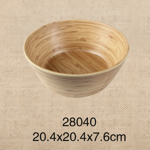 Bol à salade en mélamine de bambou léger, pour le camping, la cuisine, le comptoir, style moderne, pour la conservation des fruits, décoratif, arrondi - Product Image 2