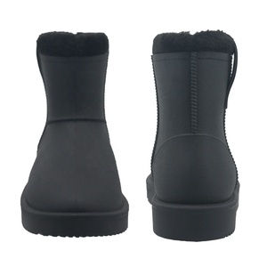 YL3721 Maßgefertigte 100% Wasserdichte Winter-Warme Knöchelhohe Weiche Schneeschuhe Kunstfell Dicke Sohle Plateau für Damen-Winterstiefel - Product Image 3