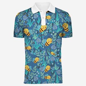 Camiseta Sublimada con Logotipo Personalizado, Secado Rápido, Manga Corta, Diseño Floral, Camiseta de Golf de Poliéster, Polo Personalizada - Product Image 4