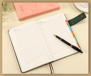 Logotipo personalizado 2024 Cuaderno de 400 páginas Planificador de 365 días Calendario Diario Oficina de negocios Papelería Agenda promocional - Product Image 6