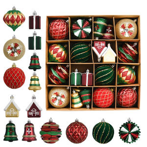 2025 nuevo juego de caja de bolas de plástico impermeable de alta calidad superventas bolas de Navidad colgantes duraderas para fiestas - Product Image 2