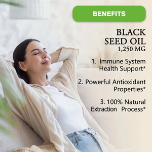 Compléments alimentaires naturels à base de plantes en gros d'usine avec huile de cumin noir, gélules d'huile de graines noires pour le système immunitaire - Product Image 6