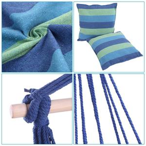 Direct Sale Antirollover Outdoor Balcony <b>Hammock</b> Casual Lazy <b>Swing</b> Adults Interior Courtyard Camping/Travel Durable Canvas - Product Image 4