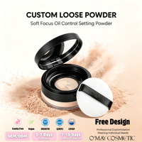 Poudre fixante libre à logo personnalisé, texture légère et soyeuse, contrôle du sébum, fini mat, résistante au transfert – Vente en gros, produit phare