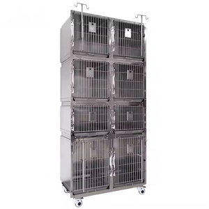 Grand PET Veterinary Oxygen Large <span class=keywords><strong>Jaula</strong></span> de acero inoxidable <span class=keywords><strong>para</strong></span> mascotas <span class=keywords><strong>para</strong></span> <span class=keywords><strong>perros</strong></span> y gatos - Product Image 1