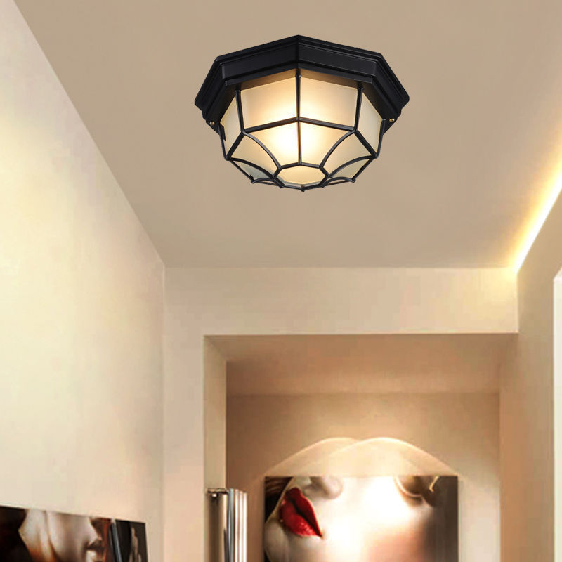 Classic Waterproof Outdoor Wall Light Aluminum IP54 Damp-proof E27 Bulkhead Light Wall Lamp Ceiling Light for Bathroom