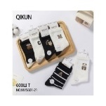 Calzini in cotone con stampa floreale da donna in cotone traspirante alla caviglia in Nylon lavorato a maglia LARGA DE MUJER taglia unica per l'estate - Product Image 1