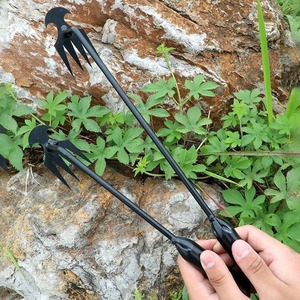 2 In 1 Garden Rake Manual WSeed Grass Rooting Tool <b>Puller</b> Shovel 4 Teeth Weeding Removal Hand Gardening Loose Soil Tool Weeder - Product Image 3